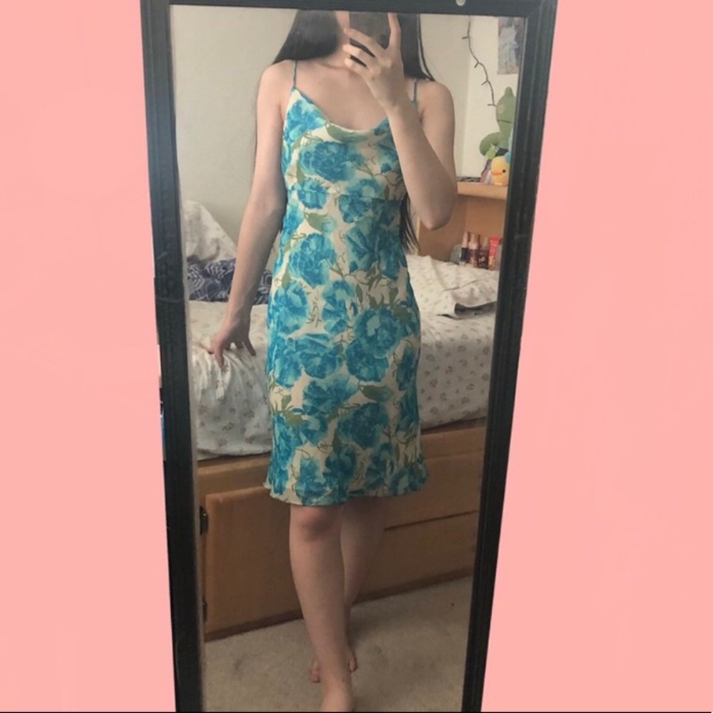 Ann Taylor cowl neck floral dress